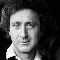 A black-and-white photograph of actor Gene Wilder