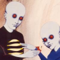 image from the film Fantastic Planet