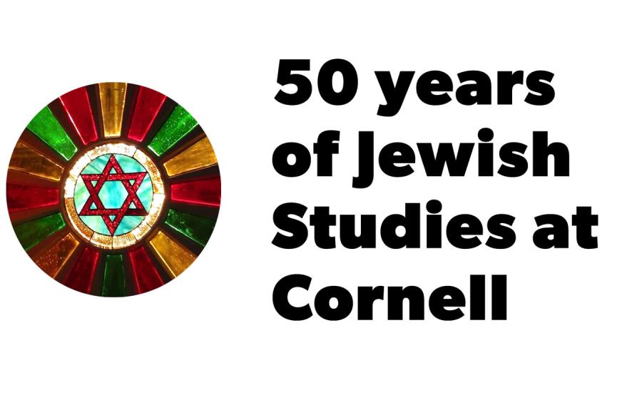 logo with text "50 Years of Jewish Studies at Cornell"