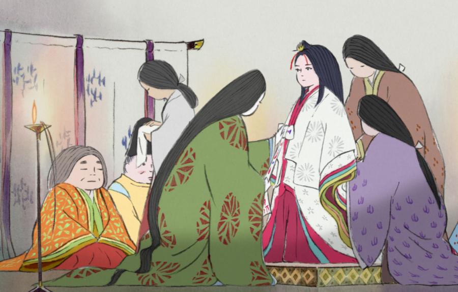 scene from the film THE TALE OF PRINCESS KAGUYA
