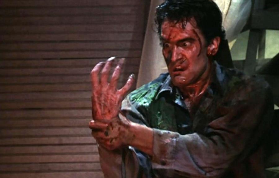 scene from the film EVIL DEAD II