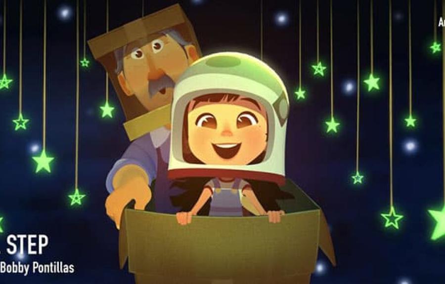 image from the animated film ONE SMALL STEP