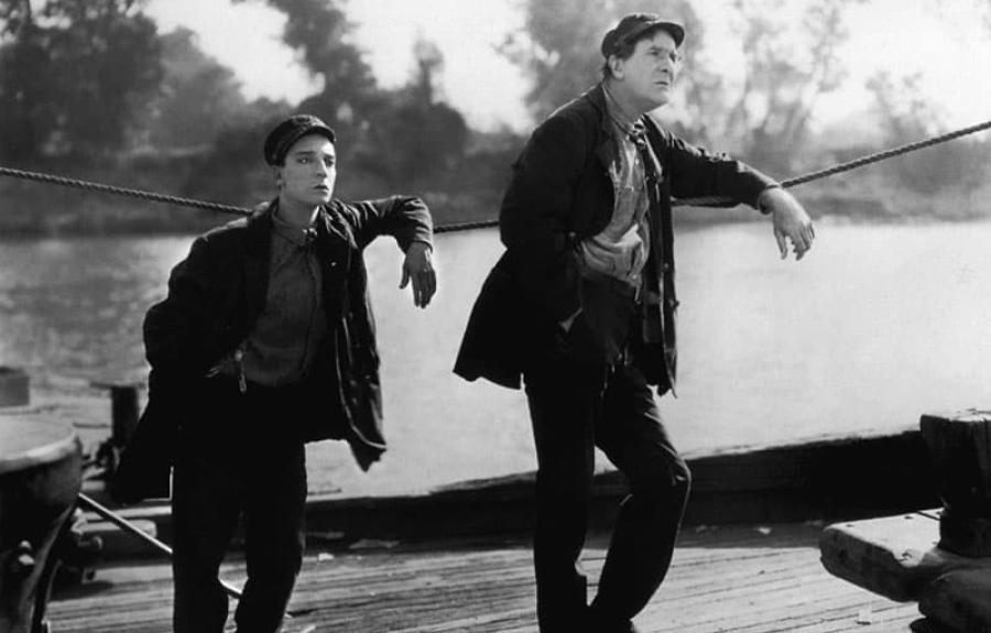 image from the film STEAMBOAT BILL, JR.