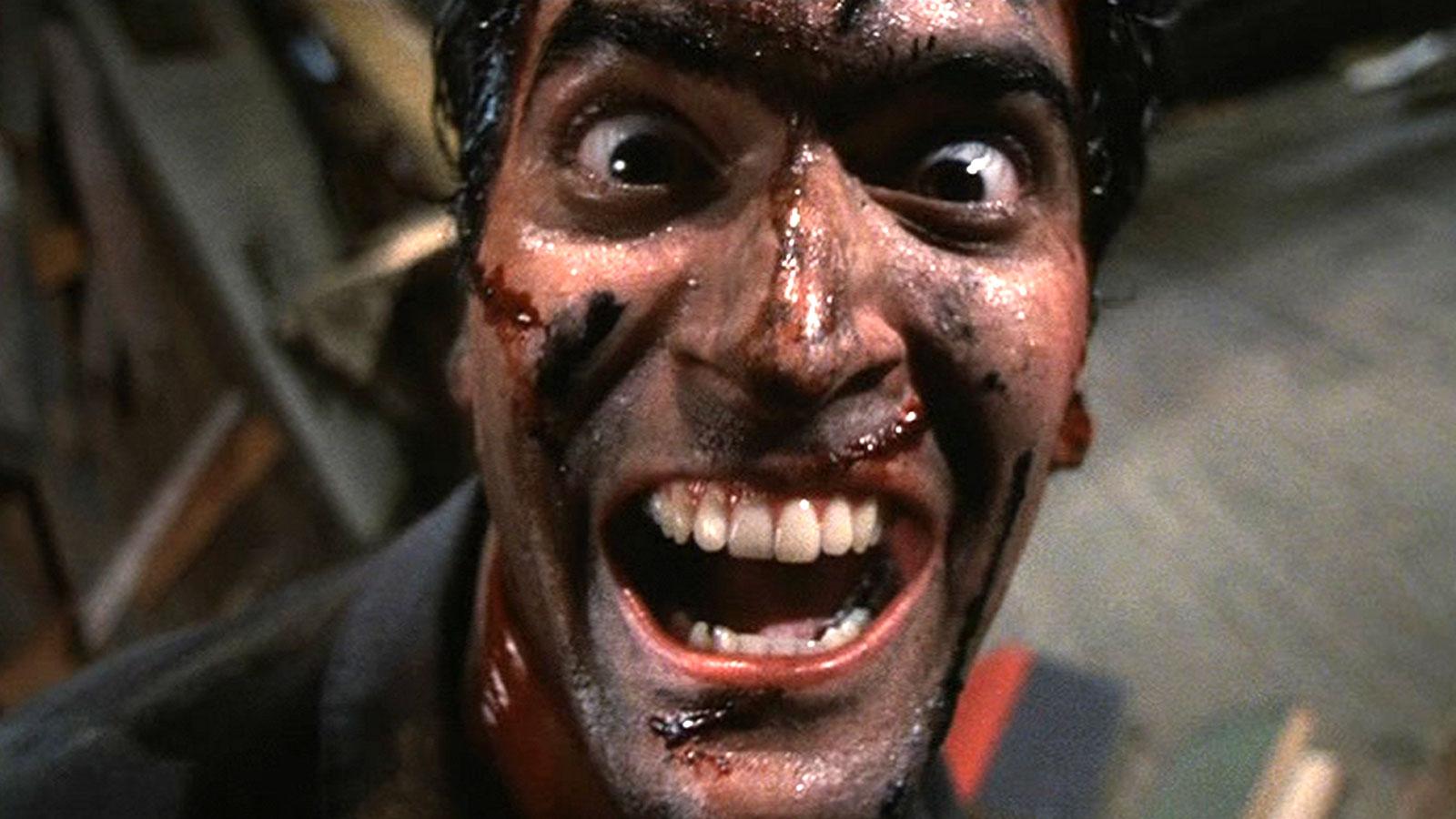 Scene from the film Evil Dead II