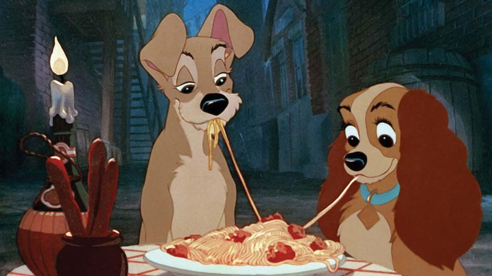 Scene from the film Lady and the Tramp