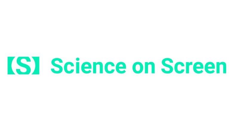 Green logo for Science on Screen against white background.