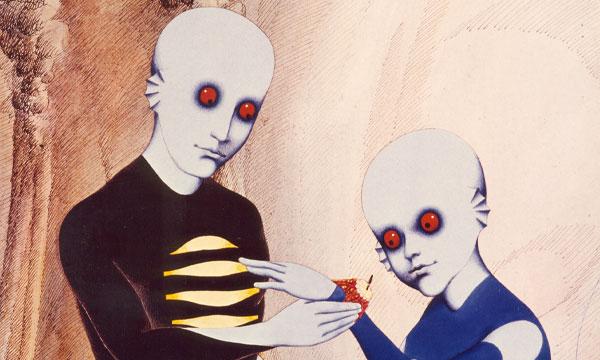 image from the film Fantastic Planet