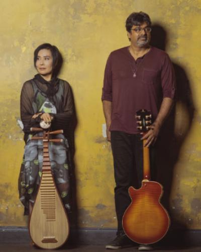 Musicians Min Xiao-Fen and Rez Abbasi